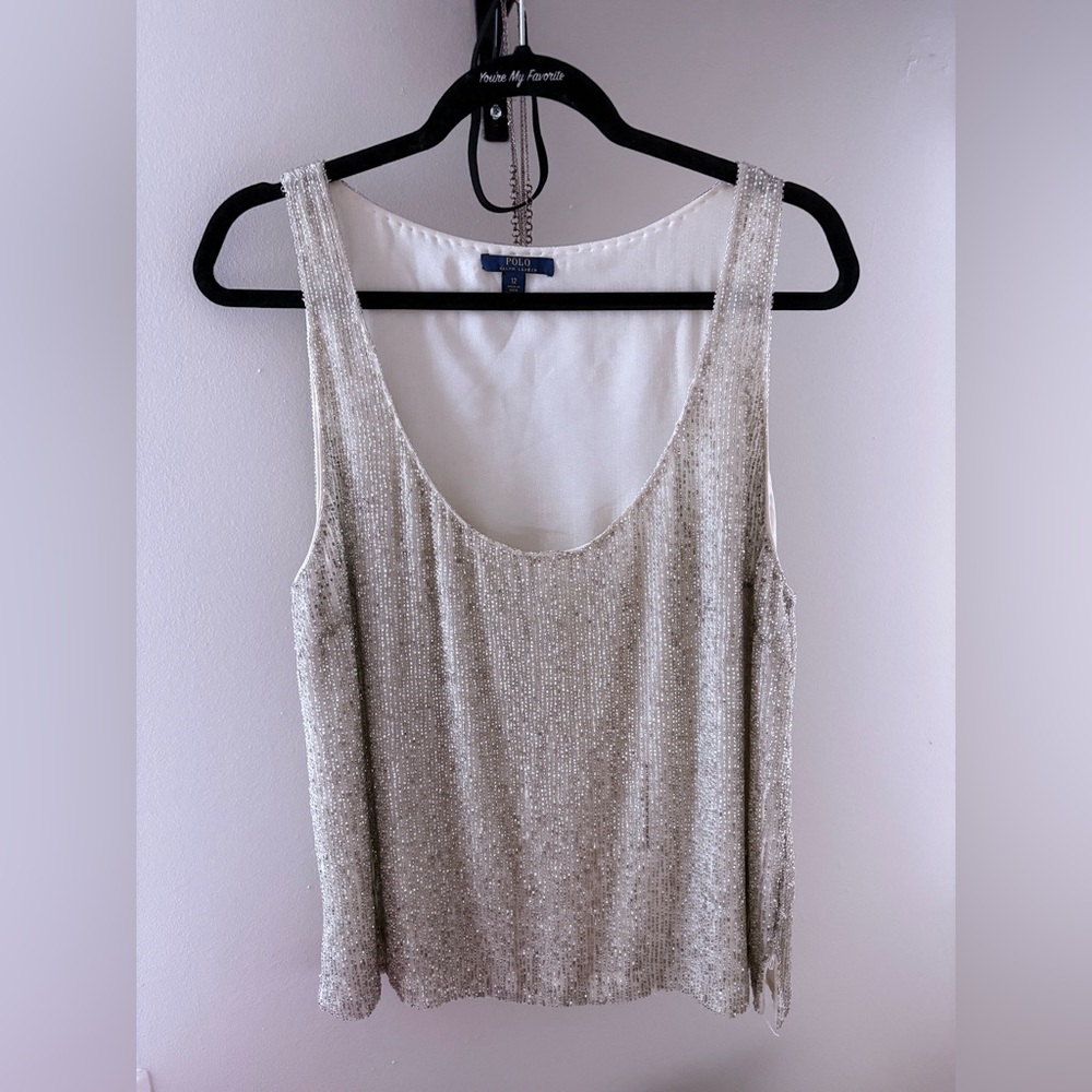 Polo by Ralph Lauren Vintage Beaded Tank Top